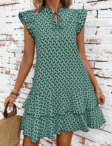 Rochie scurta SHEIN, verde