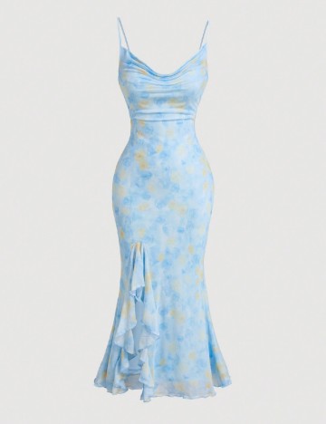 Rochie medie SHEIN, albastru