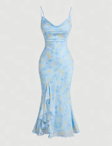 Rochie medie SHEIN, albastru