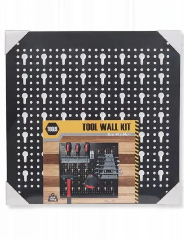 Tabla de perete pentru scule ACTION, negru Negru