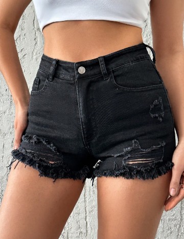 Pantaloni scurti SHEIN, negru