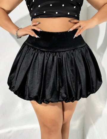 Fusta SHEIN CURVE, negru