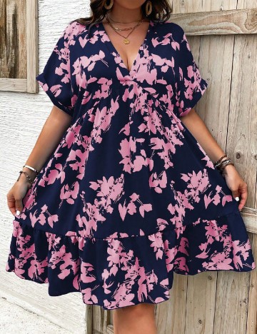 Rochie scurta SHEIN CURVE, bluemarin