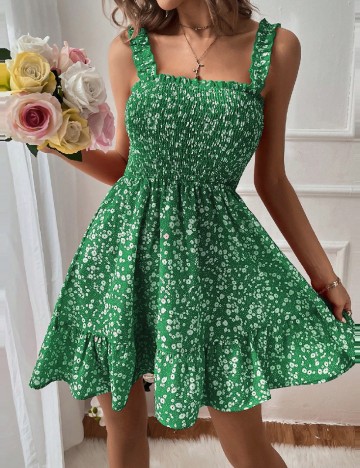 Rochie scurta SHEIN, verde