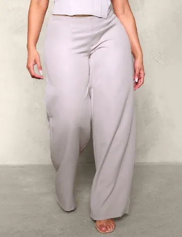 Pantaloni PRETTYLITTLETHING, gri