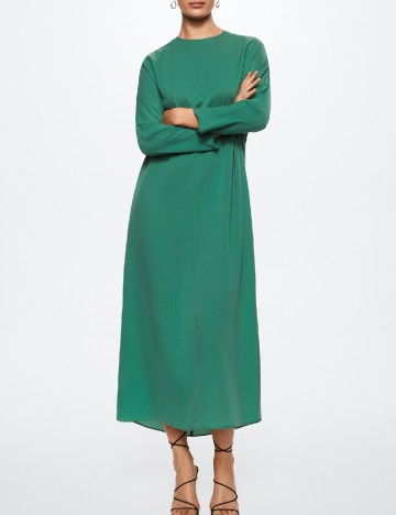 Rochie medie Mango, verde