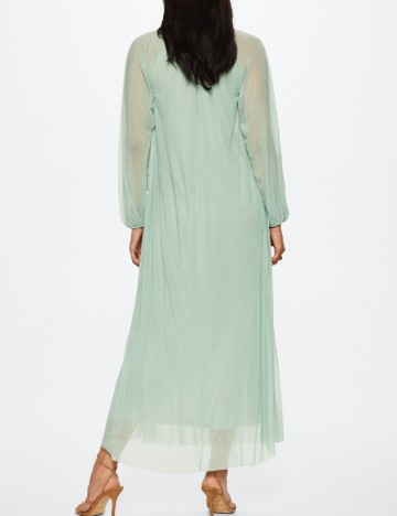 Rochie lunga Mango, verde