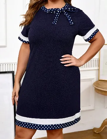 Rochie scurta SHEIN CURVE, bleumarin