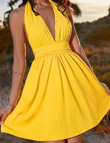 Rochie scurta SHEIN, galben