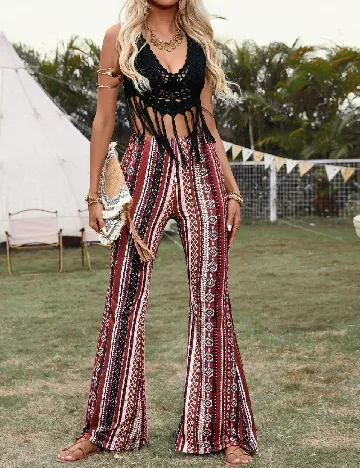 Pantaloni SHEIN, rosu