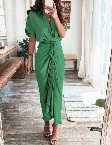 Rochie lunga SHEIN, verde