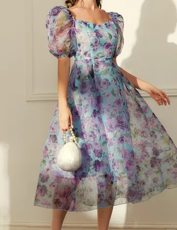 Rochie medie SHEIN, floral print Floral print