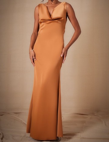 Rochie lunga PRETTYLITTLETHING, maro