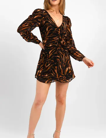 Rochie scurta Top Shop, animal print