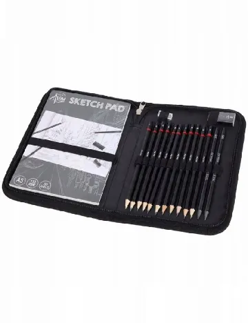 Set pentru schite Creative Artist, negru Negru