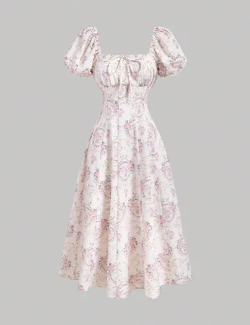 Rochie lunga SHEIN, crem
