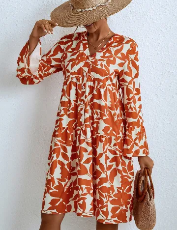 Rochie scurta SHEIN, portocaliu