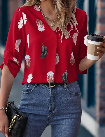 Bluza SHEIN, rosu