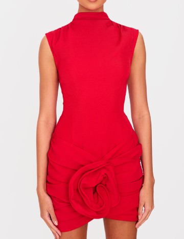 Rochie scurta PRETTYLITTLETHING, rosu