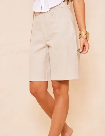 Pantaloni scurti PRETTYLITTLETHING, bej