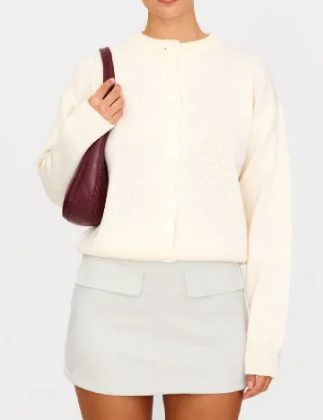 Fusta PRETTYLITTLETHING, gri deschis