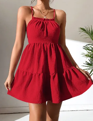 Rochie scurta SHEIN, rosu Rosu