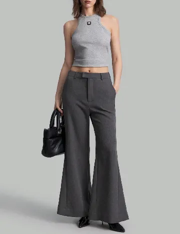 Pantaloni SHEIN, gri inchis