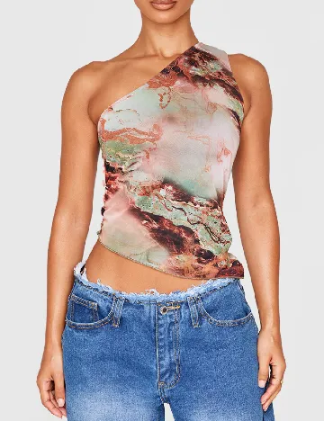 Top PRETTYLITTLETHING, mix culori