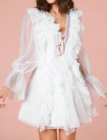 Rochie scurta SHEIN, alb