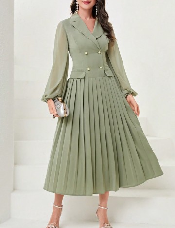 Rochie lunga SHEIN, verde