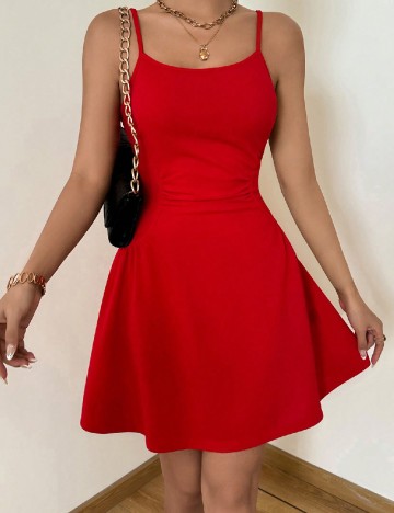 Rochie scurta SHEIN, rosu
