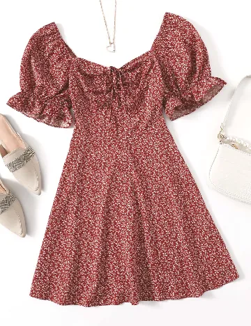 Rochie scurta SHEIN CURVE, rosu