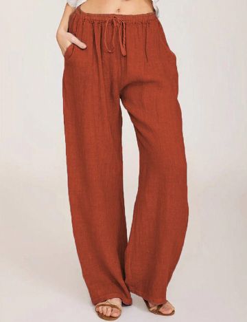 Pantaloni SHEIN, maro
