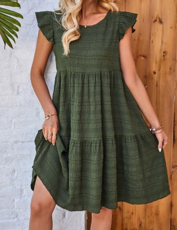 Rochie scurta SHEIN, verde