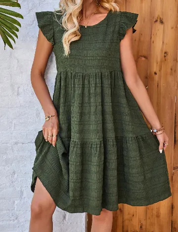 Rochie scurta SHEIN, verde