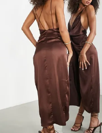 Rochie medie ASOS, maro