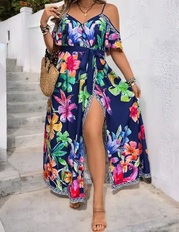 Rochie lunga SHEIN CURVE, floral