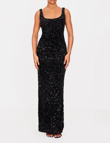 Rochie lunga PRETTYLITTLETHING, negru