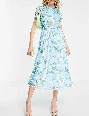 Rochie medie ASOS, albastru
