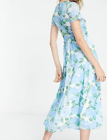 Rochie medie ASOS, albastru