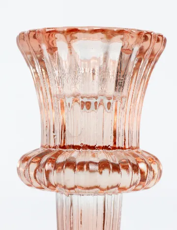 Suport lumanare Home Accents, roz Roz
