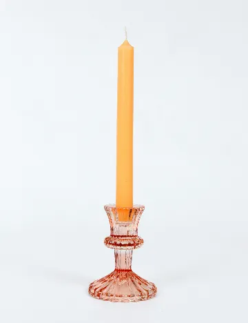 Suport lumanare Home Accents, roz Roz