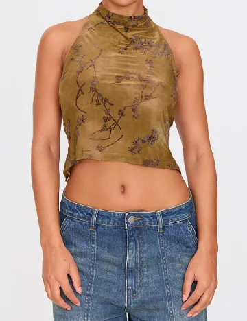 Top PRETTYLITTLETHING, verde