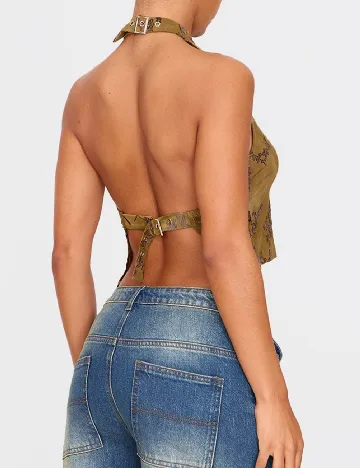 Top PRETTYLITTLETHING, verde