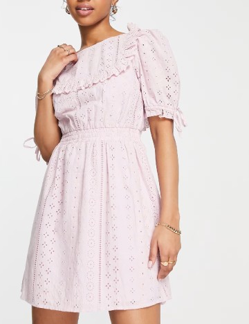 Rochie scurta Miss Selfridge, roz