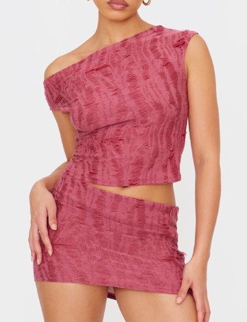 Fusta PRETTYLITTLETHING, rosu