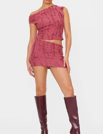 Fusta PRETTYLITTLETHING, rosu