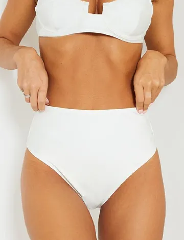 Chilot de baie PRETTYLITTLETHING, alb