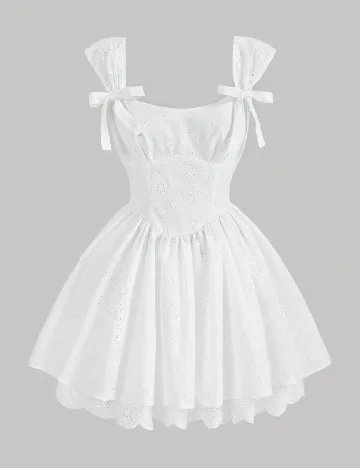 Rochie scurta SHEIN, alb