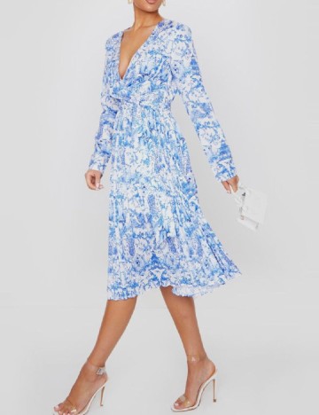 Rochie medie PRETTYLITTLETHING, albastru